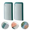 Hohopeti 2pcs Multipurpose Glass Squeegee Bathroom Mirror Window Wiper for Shower Walls and Tiles Flexible Flat Water Scraper with Strong Cleaning Ability for Household Surfaces view 3