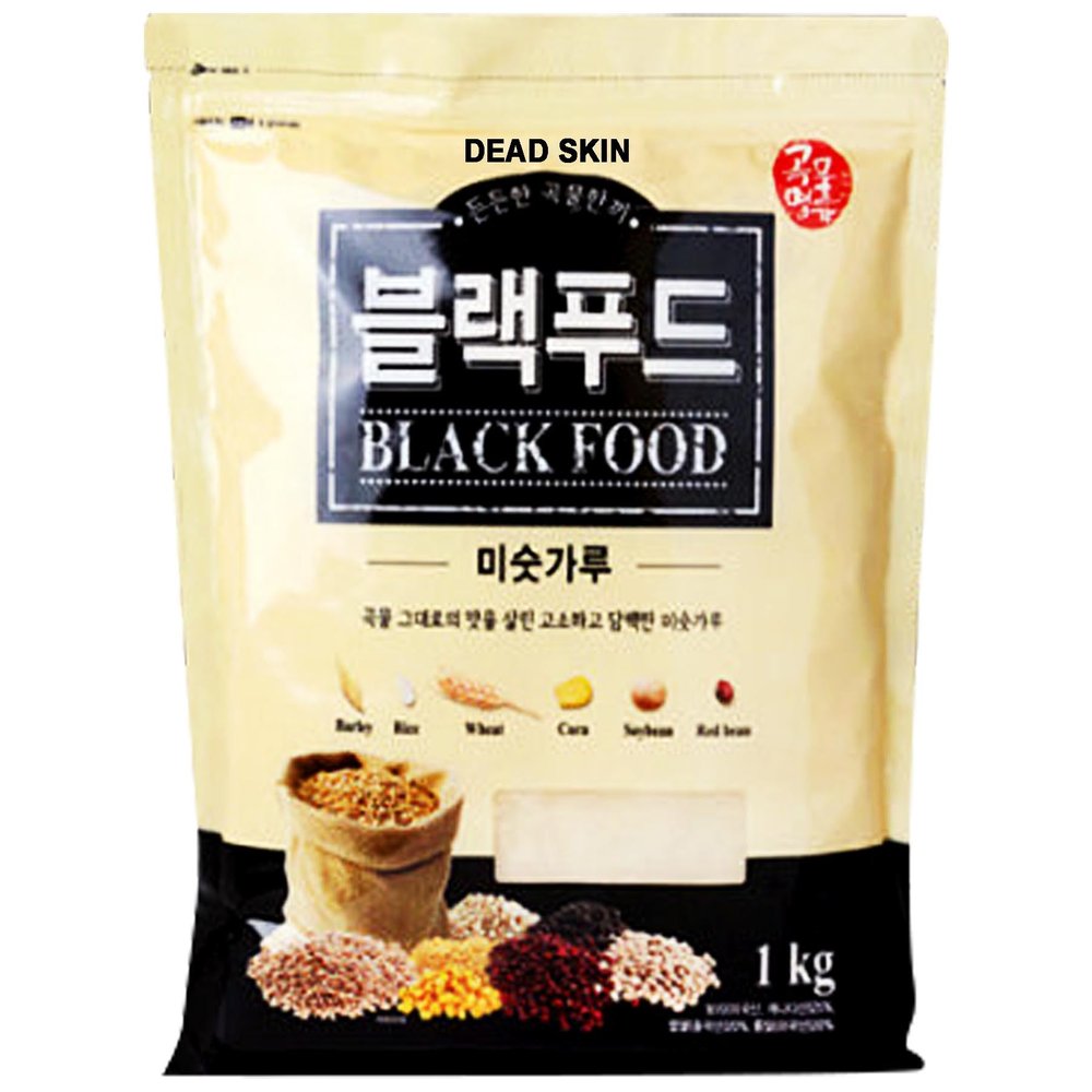 DEAD SKIN Korean Misugaru Powder 17 Mixed Grains with Sugar, Nutty & Sweet Traditional Drink Mix, Resealable Zipper Bag - 1kg (35.27oz)