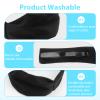 2Pcs Stoma Covers for Tracheostomy,Neck Stoma Cover,Adjustable Neck Trachea Protector,Breathable Dust-Proof Shied Tracheostomy Care Supplies for Men and Women (Black, Large) view 4