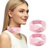 2Pcs Stoma Covers for Tracheostomy,Neck Stoma Cover,Adjustable Neck Trachea Protector,Breathable Dust-Proof Shied Tracheostomy Care Supplies for Men and Women (Pink, Small) view 1