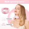 2Pcs Stoma Covers for Tracheostomy,Neck Stoma Cover,Adjustable Neck Trachea Protector,Breathable Dust-Proof Shied Tracheostomy Care Supplies for Men and Women (Pink, Small) view 3