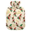 Merry Christmas Cute Elf Travel hot Water Bottle with Soft Cover 2L Water Bags for Arthritis Menstrual Cramps bolsas para agua Caliente view 2