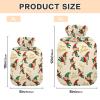 Merry Christmas Cute Elf Travel hot Water Bottle with Soft Cover 2L Water Bags for Arthritis Menstrual Cramps bolsas para agua Caliente view 3