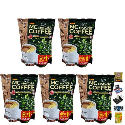 300 grams (30 Sachets) MCMatcha Coffee Instant Coffee Mix Healthy 10 in 1 Vegan Snack Arabica Roasted Delicious Mellow Intense (of 5) By Beautygoodshop [Get Free For You Beauty Gifts]