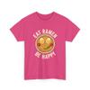 Eat Ramen Be Happy Funny Japanese Noodle Bowl Graphic Retro Foodie Anime Style Kawaii Comfort Food Humor Vintage Aesthetic Heliconia view 1