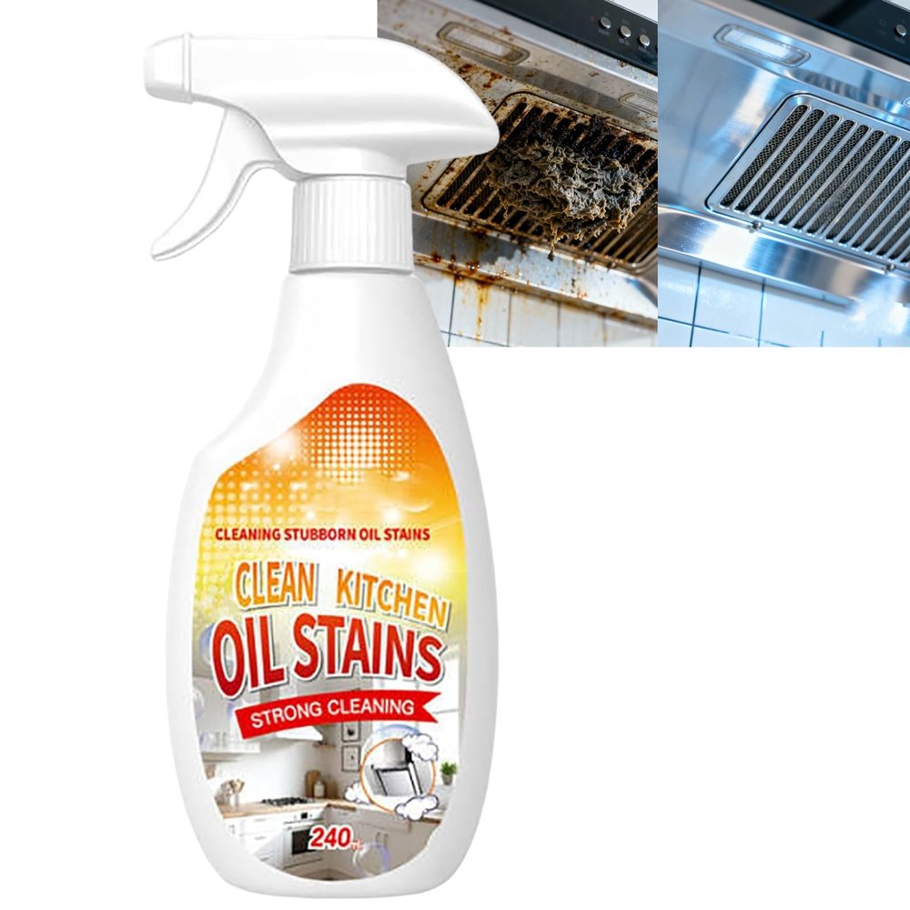 Jeamoen FIELL Heavy-Duty Kitchen Degreaser Foam Cleaner,Clean Kitchens Up Kitchen Oil Stains spray,Heavy Oil Stain Cleaner Kitchens,Multi Functiona Foam Cleaners Spray (1PC)