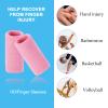 EDNYZAKRN Finger Compression Sleeves Support, Finger Protectors Cots for Arthritis Swelling Basketball Sport, Breathable Elastic (10, Pink, One Size) view 3
