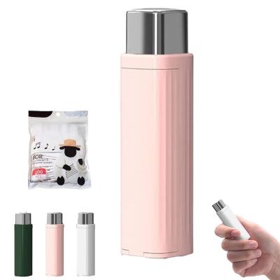2025 New Portable Floss Dispenser, Automatic Dental Floss Pick Holder, Upgrade Toothpick Dispenser, for Dating, Travel, Family, Home, Hotels (Pink)