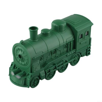 USB Powered Steam Train Humidifier 300Ml, Essential Oil Diffuser With Remote, 12 Hour Continuous Use, 7 Gradient Lights, 2 Spray Modes, Safe Auto Power Off, For Bedroom Living Room Decor(Green)