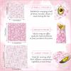 Tigeen 9 Pack Reusable Beeswax Wrap for Food Chinoiserie Beeswax Paper for Sourdough Bread Cheese Paper Wrapping Wax Cloth Food Wraps Bread Sandwich Wrapper 1 XL 3 Medium 5 S(Pink,Chinoiserie) view 2
