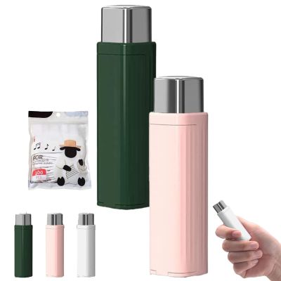2025 New Portable Floss Dispenser, Automatic Dental Floss Pick Holder, Upgrade Toothpick Dispenser, for Dating, Travel, Family, Home, Hotels (Green+Pink)