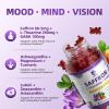 10-in-1 Saffron Gummies Supplements with L-Theanine 200mg, GABA, Ashwagandha, Turmeric, Lutein, Zeaxanthin & Astaxanthin for Mood, Focus & Eye Support Sugar Free, Vegan, Berry Flavor, 2 Pack 120 Count view 2