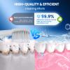 45kHz Ultrasonic Retainer Denture Cleaner Machine, Fast Cleaning for Aligners, Mouth Guards, Braces, Toothbrush Heads & Jewelry, 200ML Dental Cleaning Pod, 4 Modes & Digital Timer, White view 2