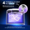 45kHz Ultrasonic Retainer Denture Cleaner Machine, Fast Cleaning for Aligners, Mouth Guards, Braces, Toothbrush Heads & Jewelry, 200ML Dental Cleaning Pod, 4 Modes & Digital Timer, White view 3