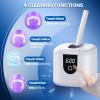 45kHz Ultrasonic Retainer Denture Cleaner Machine, Fast Cleaning for Aligners, Mouth Guards, Braces, Toothbrush Heads & Jewelry, 200ML Dental Cleaning Pod, 4 Modes & Digital Timer, White view 4
