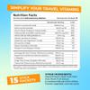 FlyWell Travel Vitamin Tonic for Flight, Jet Lag, Hydration, Circulation, Digestion & Immune Support, Promotes Calmness, Electrolyte Powder, Travel Essentials, Lemon Lime, 15 Sticks view 2