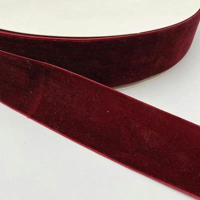 LumaGrove Velvet Ribbon Roll, Single Face Polyester Velvet Ribbon Multicolor 10-38mm Bowknot Christmas Party Decor(17,38mm (3Yards))