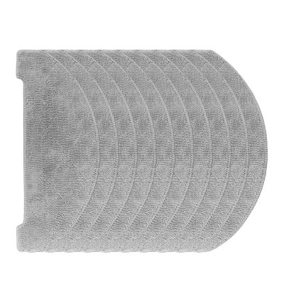 10Pcs Mop Cloth Kit,Compatible For Cleanova, W7-W11 Sweeping Machine Accessories Cloth Cleaning Pad Reusable