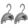 2 Pack CPAP Hose Hanger with Suction Cup Universal CPAP Hose Holder for 15mm & 19mm Tubing Wall Mounted CPAP Tube Holder for Drying, Organizing & Extending Hose LifeGrey view 1