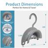 2 Pack CPAP Hose Hanger with Suction Cup Universal CPAP Hose Holder for 15mm & 19mm Tubing Wall Mounted CPAP Tube Holder for Drying, Organizing & Extending Hose LifeGrey view 2
