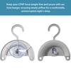 2 Pack CPAP Hose Hanger with Suction Cup Universal CPAP Hose Holder for 15mm & 19mm Tubing Wall Mounted CPAP Tube Holder for Drying, Organizing & Extending Hose LifeGrey view 3