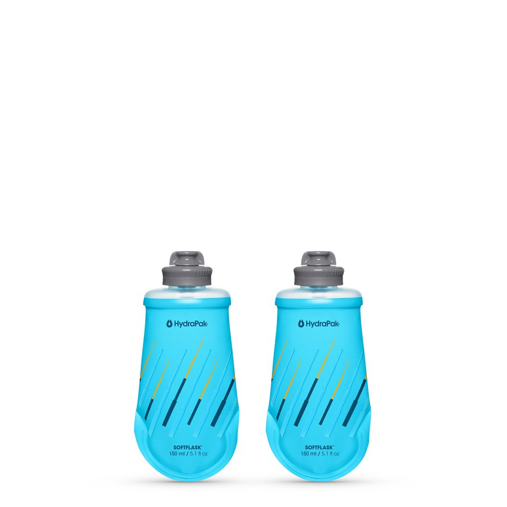 HydraPak SoftFlask 150ml 2-Pack - Collapsible Nutrition Flask - BPA Free, Easy Open Gel Nozzle, Foldable, Lightweight