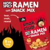 Snak Club Hot & Spicy Ramen Flavored Snack Mix, Crunchy Ramen Pieces, Toasted Corn, Sesame Sticks, Peanuts, Cashews, Edamame, Roasted Green Peas, 8 oz Resealable Bag view 2