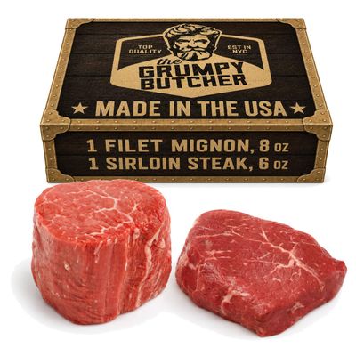 Grumpy Butcher Filet Mignon & Top Sirloin Sampler Set