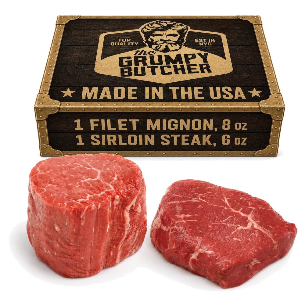 Grumpy Butcher Filet Mignon & Top Sirloin Sampler Set