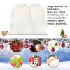 TailorYYCustomZ Set of 3, Merry Christmas Reindeer Christmas Storage Bags, Custom Name Holiday Wrapping Bags, Personalized Gift Bags, Reusable Gifts for Children Adults, Include S M L 3Pcs Set view 3
