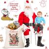 TailorYYCustomZ Set of 3, Merry Christmas Reindeer Christmas Storage Bags, Custom Name Holiday Wrapping Bags, Personalized Gift Bags, Reusable Gifts for Children Adults, Include S M L 3Pcs Set view 4
