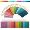 qiqee Small Mulit Color Gift Paper Bag with Handles Bulk for Rainbow Party - 8.3"x6"x3. 15" 100Pcs view 2
