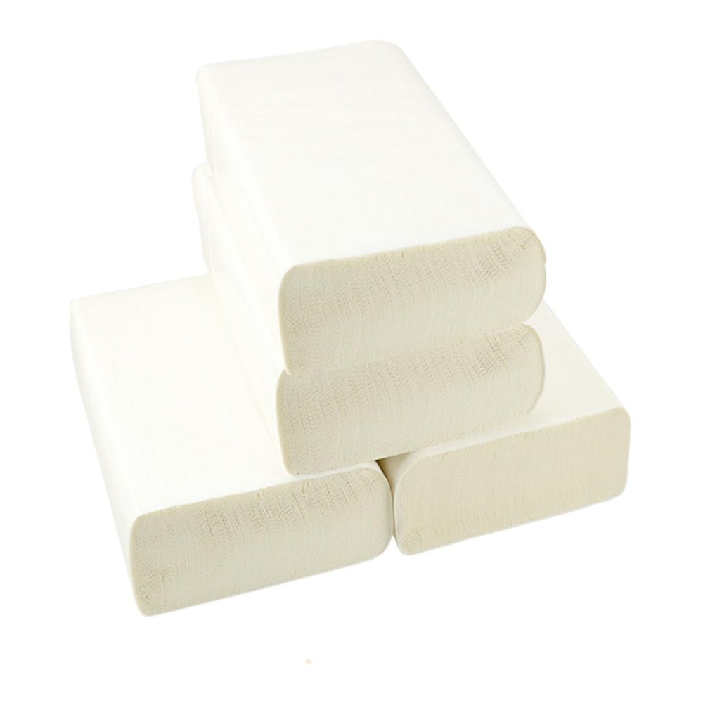 Abaodam 4 Rolls Thickened Oil-absorbing Kitchen Paper Towels Soft Durable Hand Wipe Tissue for Home Office Hotel Absorbent Wood Pulp Paper for Practical Kitchen and Toilet Use