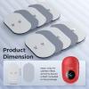 Lanieney U8PRO Replacement Pads, 10 Pack Reusable Wireless TENS Pads, Only Compatible with Lanieney U8PRO TENS, PU Adhesive Pads view 2
