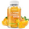 L-Lysine Gummies 500mg, Lysine Gummies Supplement for Immune Support & Skin Health, Collagen Formation Support, Vegan, Gluten Free Chewable Supplement for Adults & Kids, Orange Flavor, 60 Count view 1