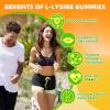 L-Lysine Gummies 500mg, Lysine Gummies Supplement for Immune Support & Skin Health, Collagen Formation Support, Vegan, Gluten Free Chewable Supplement for Adults & Kids, Orange Flavor, 60 Count view 3