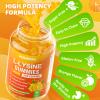 L-Lysine Gummies 500mg, Lysine Gummies Supplement for Immune Support & Skin Health, Collagen Formation Support, Vegan, Gluten Free Chewable Supplement for Adults & Kids, Orange Flavor, 60 Count view 4
