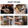 KKONHII 8 Pack Oven Rack Cleaning Bags, Thickened No Scrub Oven Rack Cleaning Bags Simple to Use Heavy Duty Reusable Leak-Resistant Bags for Deep Soaking Removable Metal Rack, Grill Grates, BBQ Racks view 4