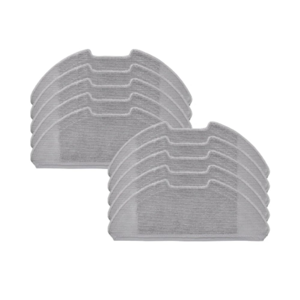 10Pcs Washable Mop Cloth Rags Pad,Compatible For Xiaomi, Robot Vacuum Mop 2 Lite/Pro/Mjstl / Mjst1Shw Robot Vacuum Cleaner Reusable