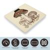 Vintage Mushrooms Drawing Scale with LCD Easy-to-Read Anti-Slip Weight Digital Bathroom Scale Precision Weighing Scales Sturdy Tempered Glass Body Weight Scales for Daily Use view 3