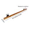 8ft Wooden Stair Banister Kit - Home Guardrail for Kids & Elderly, Wall-Mounted Grab Bar for Villa & Loft, Safe Corridor Railing Solution view 2