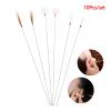 10Pcs Goose Feather Earpick Wax Remover Curette Ear Dig Tool Spoon Cleaner Stick(Crane hair stick) view 2