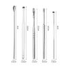 6PCS/Set Ear Cleaner Tool Ear Wax Pickers Stainless Steel Earpick Wax Remover Spoon Soft Spiral Ear Curette Care(B 6pcs) view 3