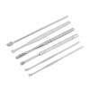 6PCS/Set Ear Cleaner Tool Ear Wax Pickers Stainless Steel Earpick Wax Remover Spoon Soft Spiral Ear Curette Care(B 6pcs) view 4