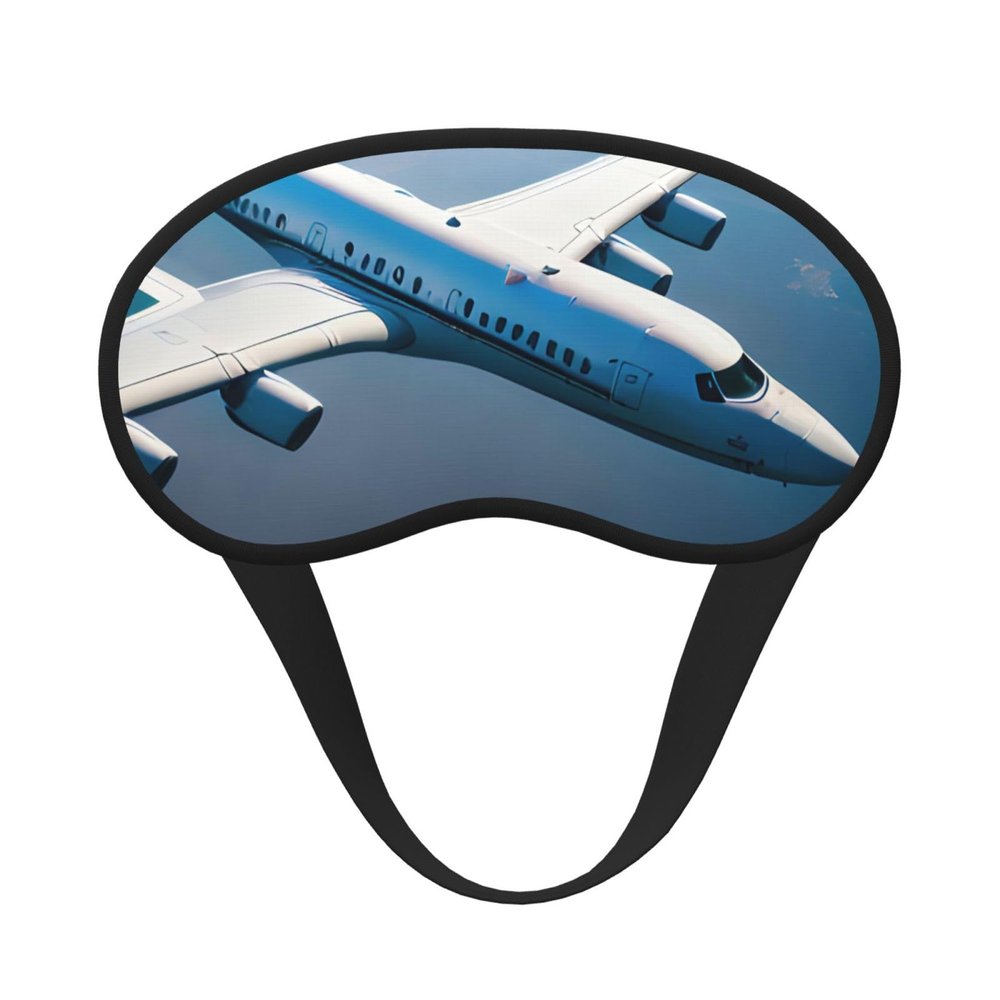 Airplanes Print Washable Eye Mask for Travel Nap Comfort Face Cover Home Hotel Airplane Camping