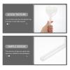 OSALADI 6Pcs Portable Wand-shaped Candies Boxes Favor Containers for Wedding Party Snacks and with Lids Reusable White Candy Boxes view 3