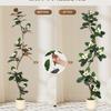 DkyyLau Modern Simulated Rubber Tree Bonsai, Paired with Magnolia Flowers, Suitable for Home and Office Decoration(7ft) view 4