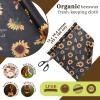 3 Rolls Reusable Beeswax Wraps for Food 13 x 40 Inches Bees Wax Wraps Reusable Food Storage Wrap Beeswax Paper Roll for Bread Sandwich Cheese Fruit Snacks(Bee) view 2