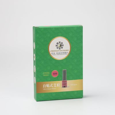 180/Box Moxa Sticks(Strong Smoke) Pure Handmade Moxibustion Rolls Small Moxibustion Self Stick Portable Mini Moxa Point Warm Massage (MX3033-02)