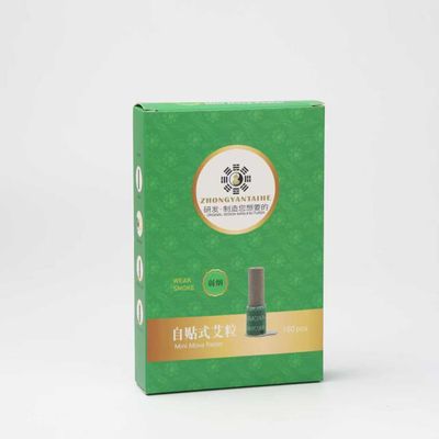 180/Box Moxa Sticks(Weak Smoke) Pure Handmade Moxibustion Rolls Small Moxibustion Self Stick Portable Mini Moxa Point Warm Massage (MX3033-01)